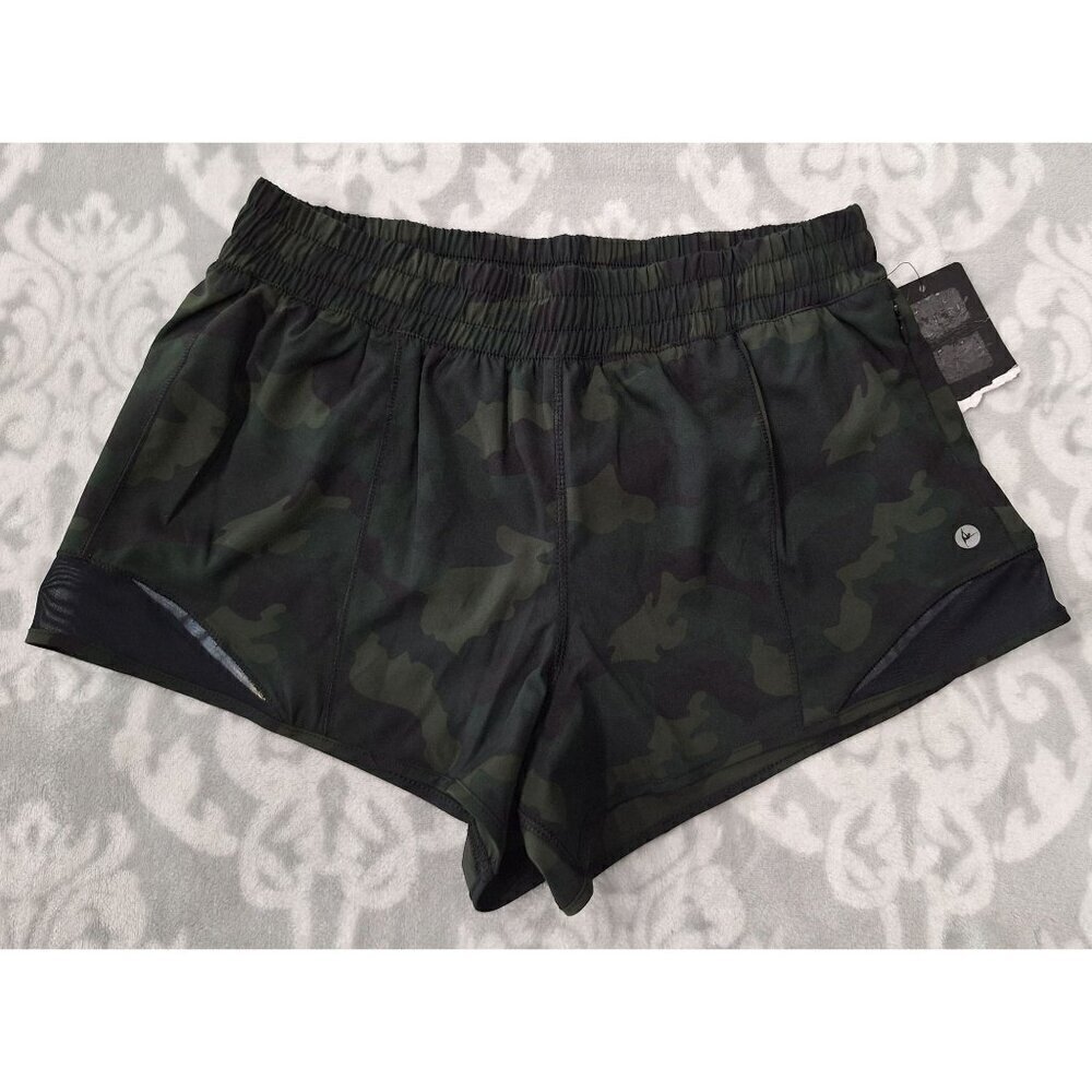 NWT 90 Degree By Reflex Womens Camouflage Mesh Woven Shorts/Size Small